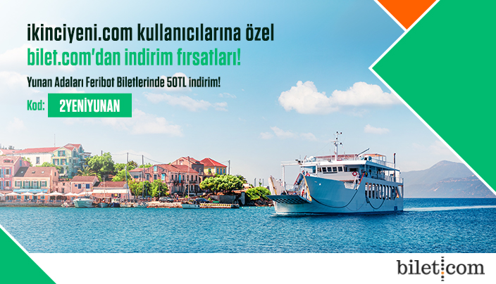 ikinciyeni.com Üyelerine bilet.com’dan alacağın Yunan Feribotu biletinde indirim!